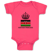 Baby Clothes Kenyan Princess Crown Countries Baby Bodysuits Boy & Girl Cotton