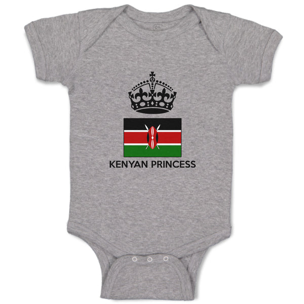 Baby Clothes Kenyan Princess Crown Countries Baby Bodysuits Boy & Girl Cotton