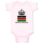 Baby Clothes Kenyan Princess Crown Countries Baby Bodysuits Boy & Girl Cotton