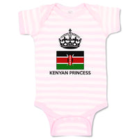 Baby Clothes Kenyan Princess Crown Countries Baby Bodysuits Boy & Girl Cotton