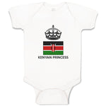 Baby Clothes Kenyan Princess Crown Countries Baby Bodysuits Boy & Girl Cotton