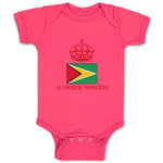 Baby Clothes Guyanese Princess Crown Countries Baby Bodysuits Boy & Girl Cotton