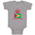 Baby Clothes Guyanese Princess Crown Countries Baby Bodysuits Boy & Girl Cotton