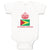 Baby Clothes Guyanese Princess Crown Countries Baby Bodysuits Boy & Girl Cotton