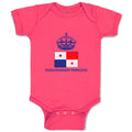 Baby Clothes Panamanian Princess Crown Countries Baby Bodysuits Cotton