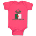 Baby Clothes Algerian Princess Crown Countries Baby Bodysuits Boy & Girl Cotton