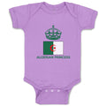 Baby Clothes Algerian Princess Crown Countries Baby Bodysuits Boy & Girl Cotton