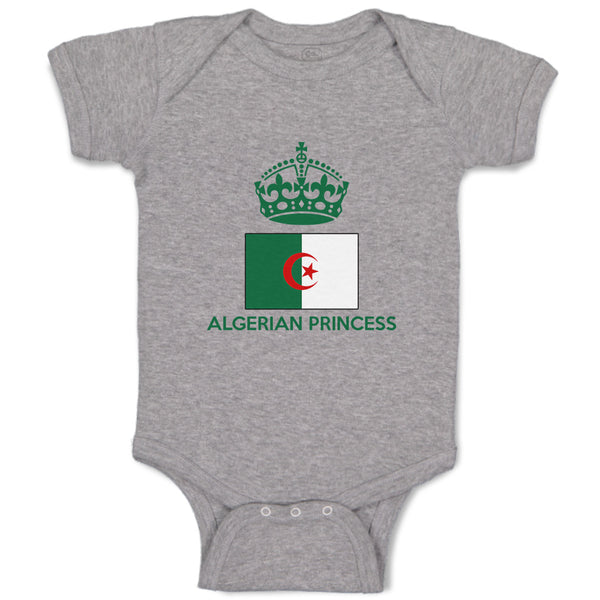 Baby Clothes Algerian Princess Crown Countries Baby Bodysuits Boy & Girl Cotton