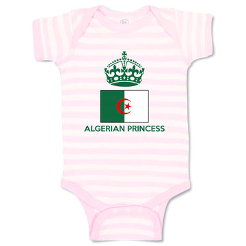 Baby Clothes Algerian Princess Crown Countries Baby Bodysuits Boy & Girl Cotton