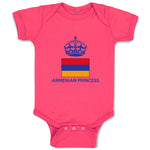 Baby Clothes Armenian Princess Crown Countries Baby Bodysuits Boy & Girl Cotton