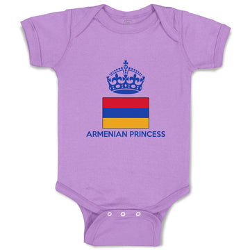Baby Clothes Armenian Princess Crown Countries Baby Bodysuits Boy & Girl Cotton