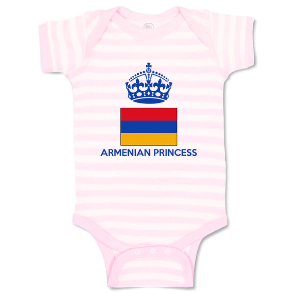 Baby Clothes Armenian Princess Crown Countries Baby Bodysuits Boy & Girl Cotton