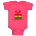 Baby Clothes Bolivian Princess Crown Countries Baby Bodysuits Boy & Girl Cotton