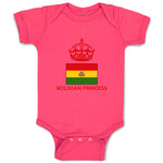 Baby Clothes Bolivian Princess Crown Countries Baby Bodysuits Boy & Girl Cotton