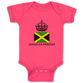 Baby Clothes Jamaican Princess Crown Countries Baby Bodysuits Boy & Girl Cotton