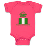 Baby Clothes Nigerian Princess Crown Countries Baby Bodysuits Boy & Girl Cotton