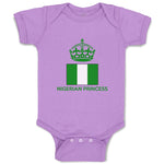 Baby Clothes Nigerian Princess Crown Countries Baby Bodysuits Boy & Girl Cotton