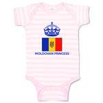 Baby Clothes Moldovan Princess Crown Countries Baby Bodysuits Boy & Girl Cotton