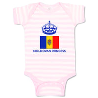 Baby Clothes Moldovan Princess Crown Countries Baby Bodysuits Boy & Girl Cotton