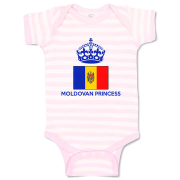 Baby Clothes Moldovan Princess Crown Countries Baby Bodysuits Boy & Girl Cotton