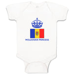 Baby Clothes Moldovan Princess Crown Countries Baby Bodysuits Boy & Girl Cotton