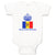 Baby Clothes Moldovan Princess Crown Countries Baby Bodysuits Boy & Girl Cotton