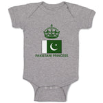 Baby Clothes Pakistani Princess Crown Countries Baby Bodysuits Boy & Girl Cotton