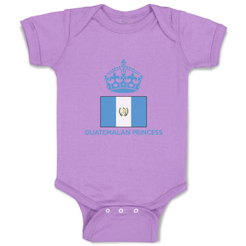 Baby Clothes Guatemalan Princess Crown Countries Baby Bodysuits Cotton