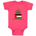 Baby Clothes Palestinian Princess Crown Countries Baby Bodysuits Cotton