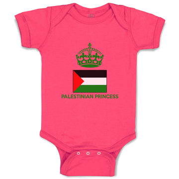 Baby Clothes Palestinian Princess Crown Countries Baby Bodysuits Cotton