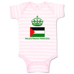 Baby Clothes Palestinian Princess Crown Countries Baby Bodysuits Cotton