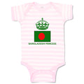 Baby Clothes Bangladeshi Princess Crown Countries Baby Bodysuits Cotton