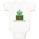 Baby Clothes Bangladeshi Princess Crown Countries Baby Bodysuits Cotton