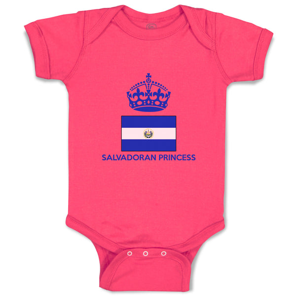 Baby Clothes Salvadoran Princess Crown Countries Baby Bodysuits Cotton