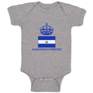 Baby Clothes Salvadoran Princess Crown Countries Baby Bodysuits Cotton