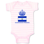 Baby Clothes Salvadoran Princess Crown Countries Baby Bodysuits Cotton