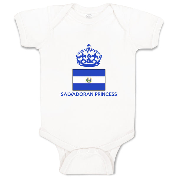 Baby Clothes Salvadoran Princess Crown Countries Baby Bodysuits Cotton