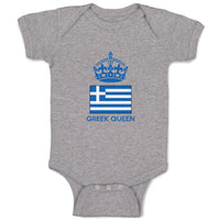 Baby Clothes Greek Queen Crown Countries Baby Bodysuits Boy & Girl Cotton