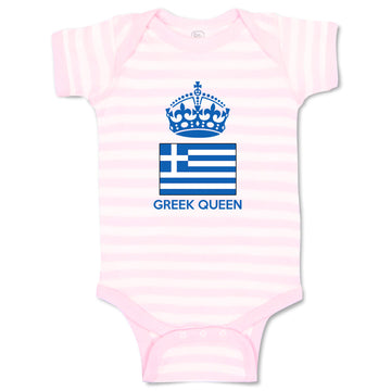 Baby Clothes Greek Queen Crown Countries Baby Bodysuits Boy & Girl Cotton