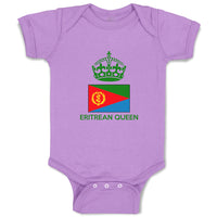 Baby Clothes Eritrean Queen Crown Countries Baby Bodysuits Boy & Girl Cotton