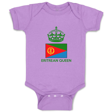 Baby Clothes Eritrean Queen Crown Countries Baby Bodysuits Boy & Girl Cotton