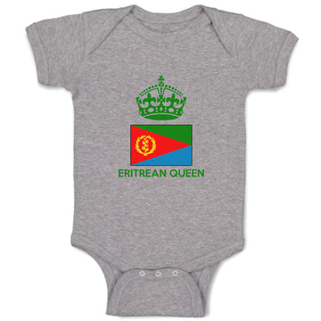 Baby Clothes Eritrean Queen Crown Countries Baby Bodysuits Boy & Girl Cotton