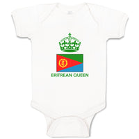 Baby Clothes Eritrean Queen Crown Countries Baby Bodysuits Boy & Girl Cotton
