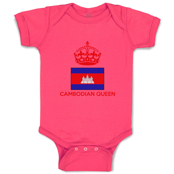Baby Clothes Cambodian Queen Crown Countries Baby Bodysuits Boy & Girl Cotton