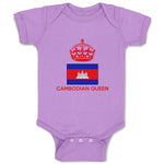 Baby Clothes Cambodian Queen Crown Countries Baby Bodysuits Boy & Girl Cotton