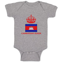 Baby Clothes Cambodian Queen Crown Countries Baby Bodysuits Boy & Girl Cotton