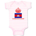 Baby Clothes Cambodian Queen Crown Countries Baby Bodysuits Boy & Girl Cotton