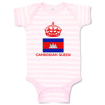 Baby Clothes Cambodian Queen Crown Countries Baby Bodysuits Boy & Girl Cotton