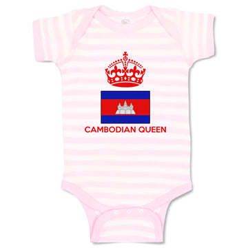Baby Clothes Cambodian Queen Crown Countries Baby Bodysuits Boy & Girl Cotton