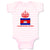 Baby Clothes Cambodian Queen Crown Countries Baby Bodysuits Boy & Girl Cotton
